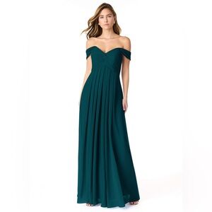 Azazie Kaitlynn Bridesmaids Dress In Pine (Dark E… - image 1